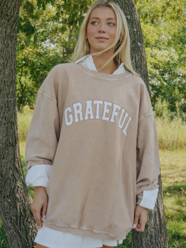 Grateful Cord Sweatshirt