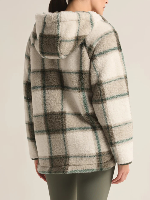 Z Supply Cross Country Plaid Sherpa Jacket