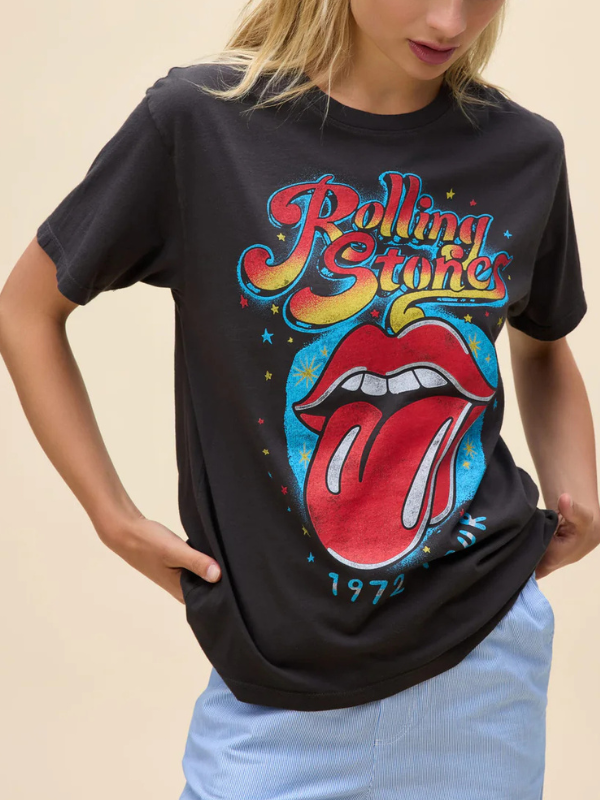 Daydreamer Rolling Stones 1972 Tour Boyfriend Tee