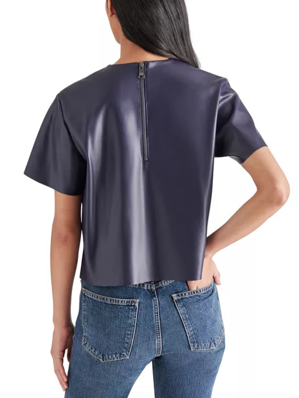 Steve Madden Ezra Faux Leather Top