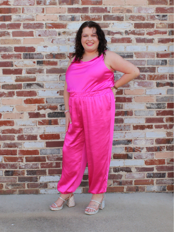 Hyper Pink Jumpsuit