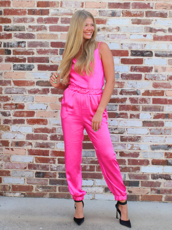 Hyper Pink Jumpsuit