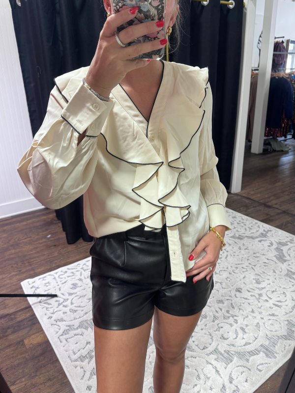 A Night Out Ruffle Blouse