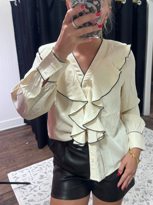 A Night Out Ruffle Blouse