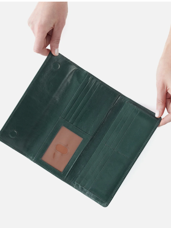 Hobo Jill Lg Trifold Sage Leaf